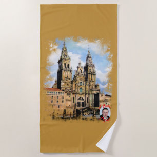 Santiago de Compostela Cathedral (A Coruña) Beach Towel