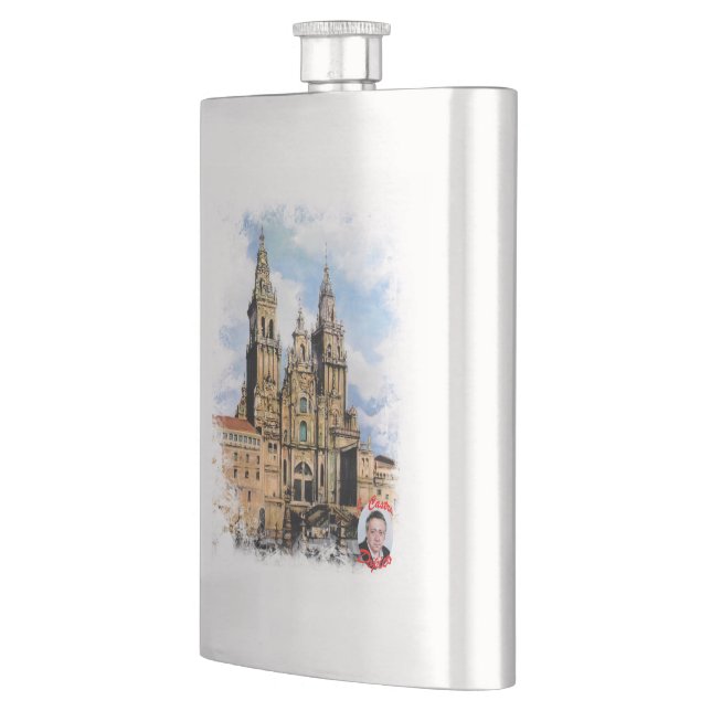 Santiago de Compostela Cathedral (A Coruña) Hip Flask (Left)
