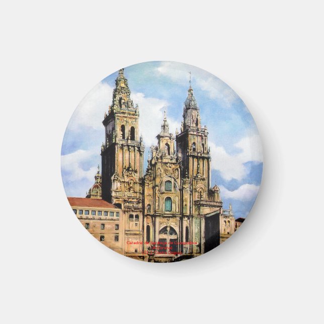 Santiago de Compostela Cathedral (A Coruña) Magnet (Front)