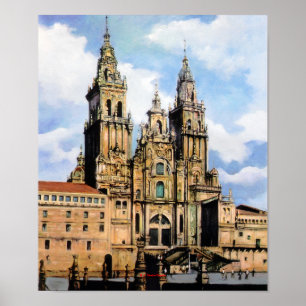 Santiago de Compostela Cathedral (A Coruña) Poster