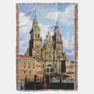 Santiago de Compostela Cathedral (A Coruña) Throw Blanket