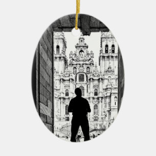 Santiago de Compostela Cathedral Ceramic Ornament