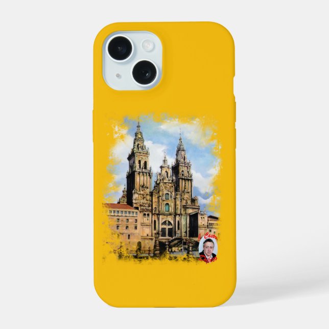 Santiago de Compostela Cathedral iPhone 15 Case (Back)