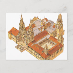Santiago de Compostela Cathedral. Spain Postcard