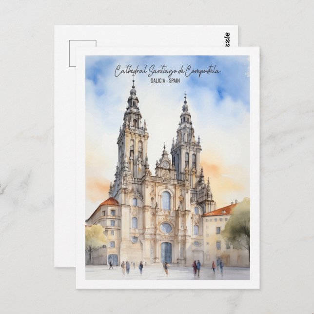 Santiago de Compostela Galicia Famous Travel Place Postcard (Front/Back)