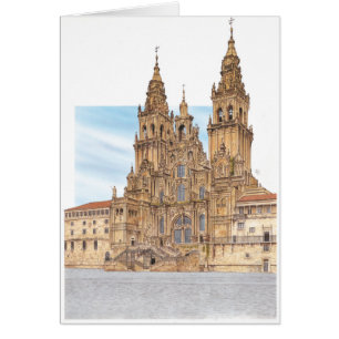 Santiago de Compostela. Western façade. Spain