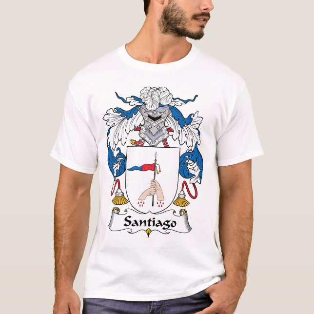 Santiago Family Crest T-Shirt (Front)