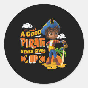 Santiago Of The Seas A Pirate Never Gives Up Classic Round Sticker