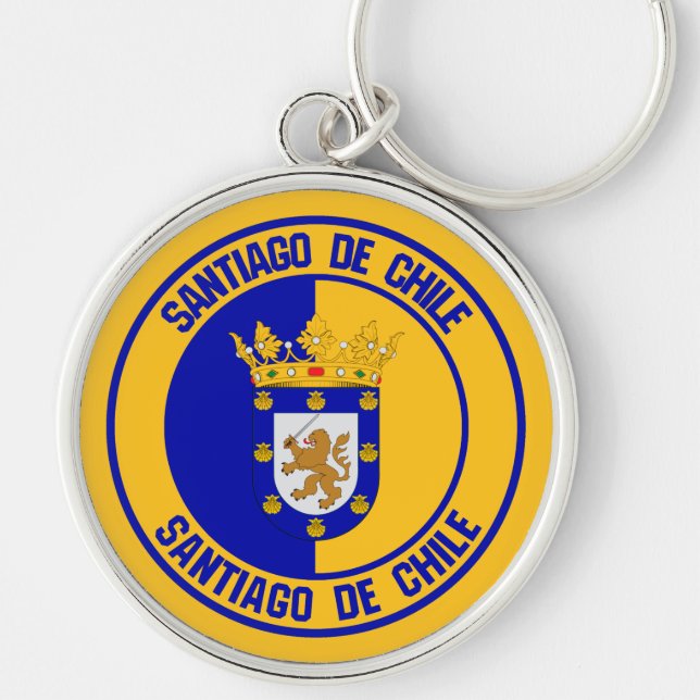 Santiago Round Emblem Key Ring (Front)