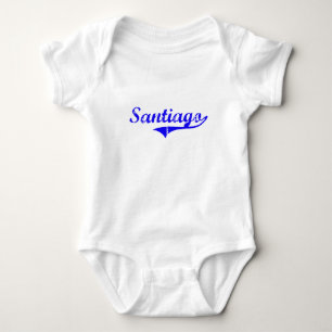 Santiago Surname Classic Style Baby Bodysuit
