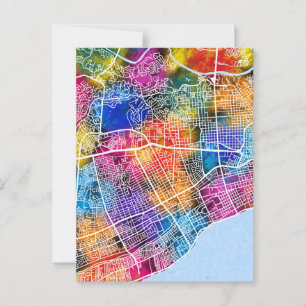 Santo Domingo Dominican Republic City Map Postcard