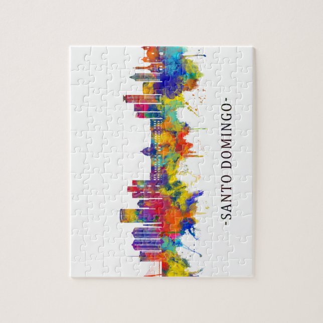 Santo Domingo Dominican Republic Skyline Jigsaw Puzzle (Vertical)