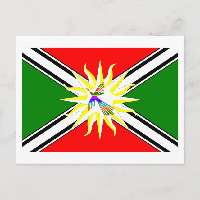 Santo Domingo flag Postcard (Front)
