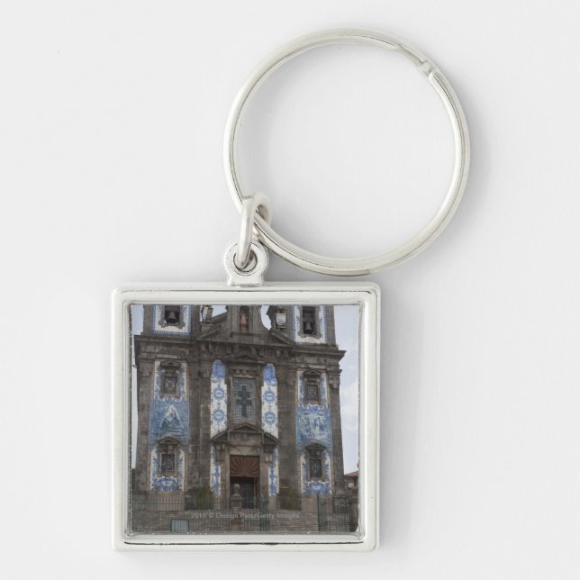 Santo Ildenfonso Church With Tile Panels Key Ring (Front)