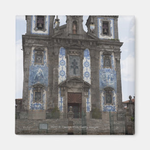 Santo Ildenfonso Church With Tile Panels Magnet