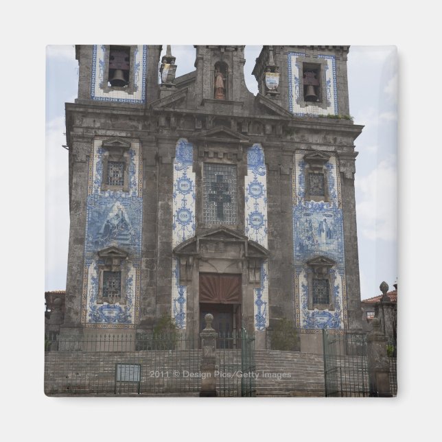 Santo Ildenfonso Church With Tile Panels Magnet (Front)