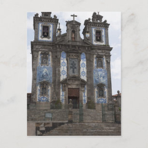 Santo Ildenfonso Church With Tile Panels Postcard