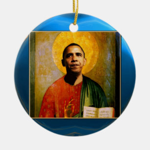 SANTOBAMA Blue Sapphire Ceramic Ornament
