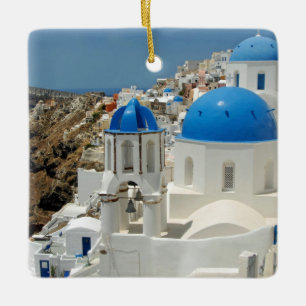 Santorini 1 ceramic tree decoration