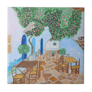 Santorini 2 decorative tile