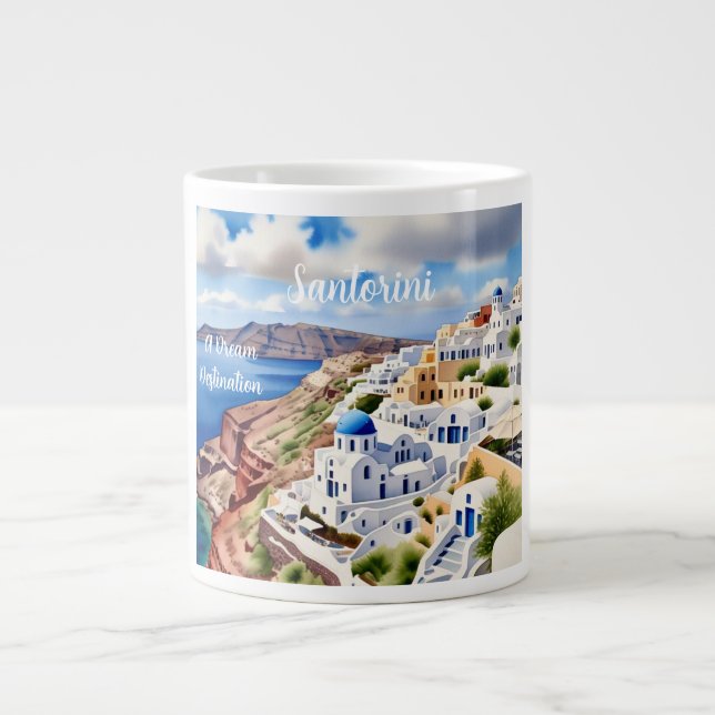 Santorini, A Dream Destination, Speciality Mug (Front)