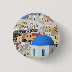 Santorini Architecture Button / Badge