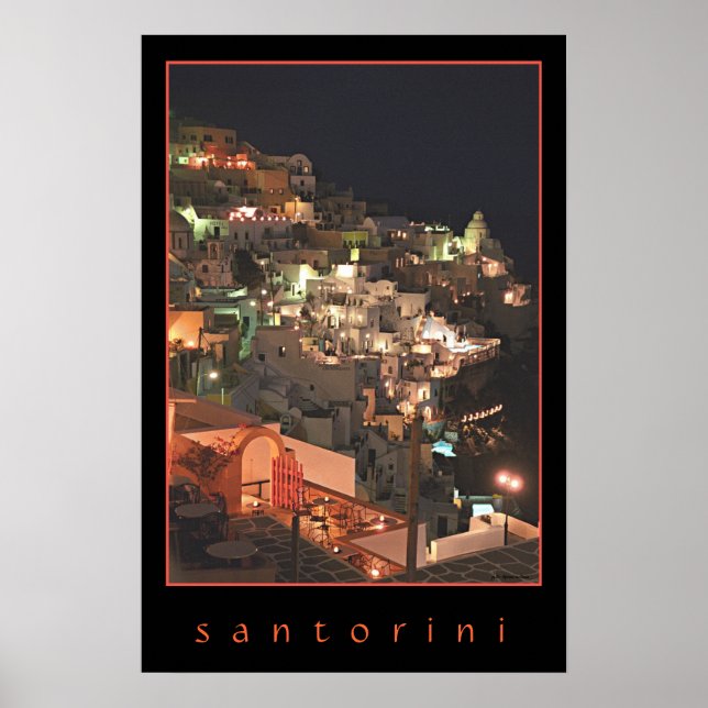 Santorini by Night Poster (Front)