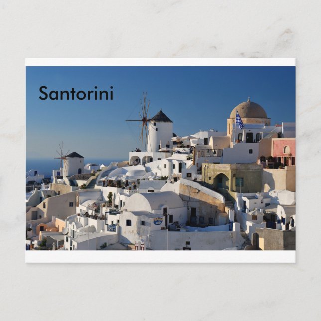 Santorini Canvas Postcard (Front)