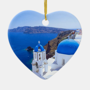 Santorini Ceramic Ornament