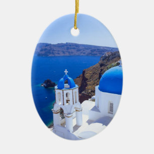 Santorini Ceramic Ornament