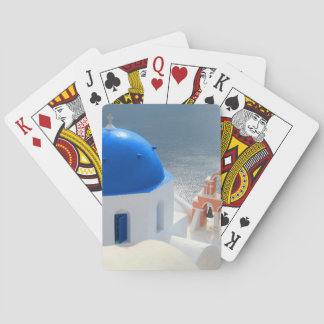 Santorini Church in the Afternoon Sun Playing Cards