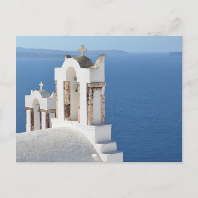 Santorini Church View Postcard (Front)