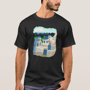 Santorini City Greece souvenir gift for men women T-Shirt
