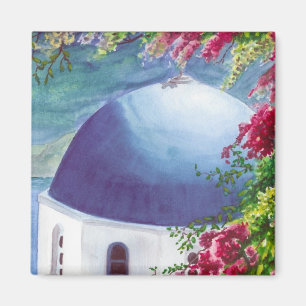 santorini dome magnet