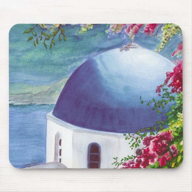 santorini dome mousepad (Front)