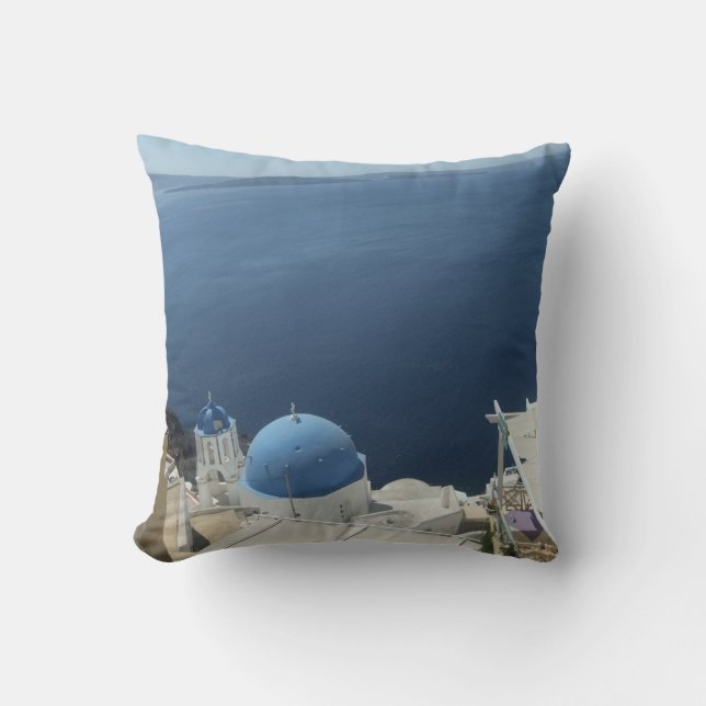 santorini dreaming cushion photo (Front)