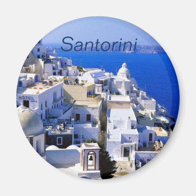 Santorini fridge magnet (Front)