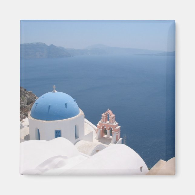 Santorini Fridge Magnet (Front)
