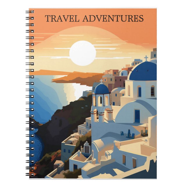SANTORINI GREECE #1 TRAVEL JOURNAL (Front)