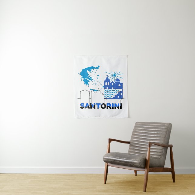 Santorini Greece.b Tapestry (In Situ)