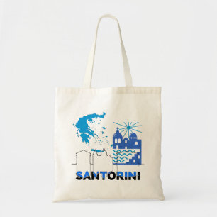 Santorini Greece.b Tote Bag