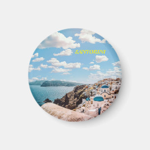 Santorini, Greece Beach House Magnet