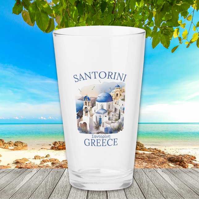 Santorini Greece Beautiful Paradise Glass (Creator Uploaded)
