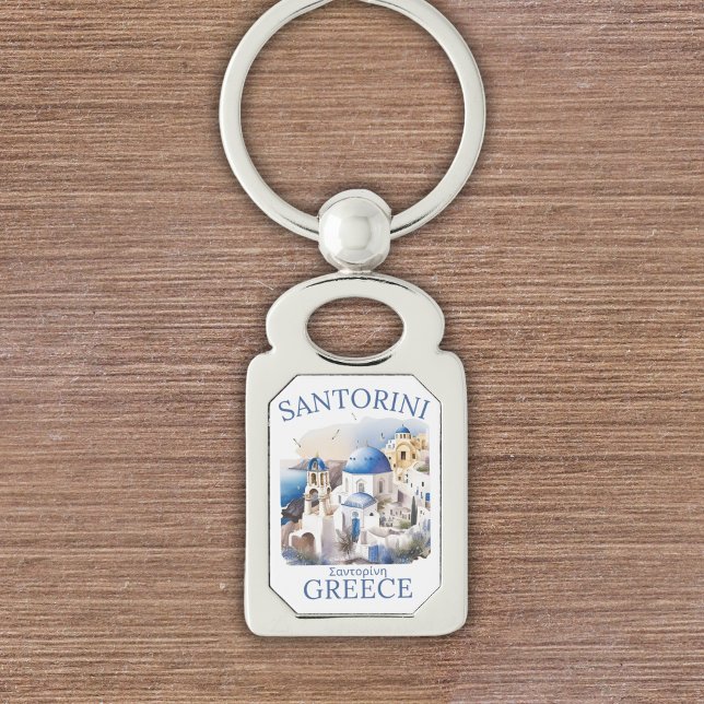 Santorini Greece Beautiful Paradise Key Ring (Creator Uploaded)