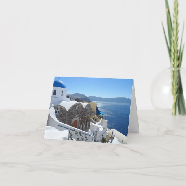 Santorini, Greece Card (Front)