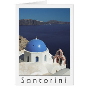 Santorini, Greece card (blank inside)