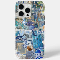 Santorini Greece Coastal Blue Summer Collage