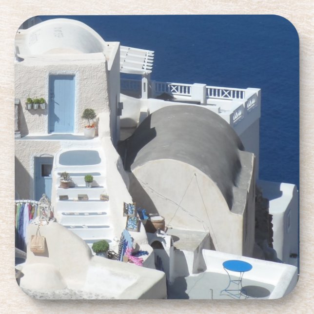 Santorini, Greece Coaster (Front)