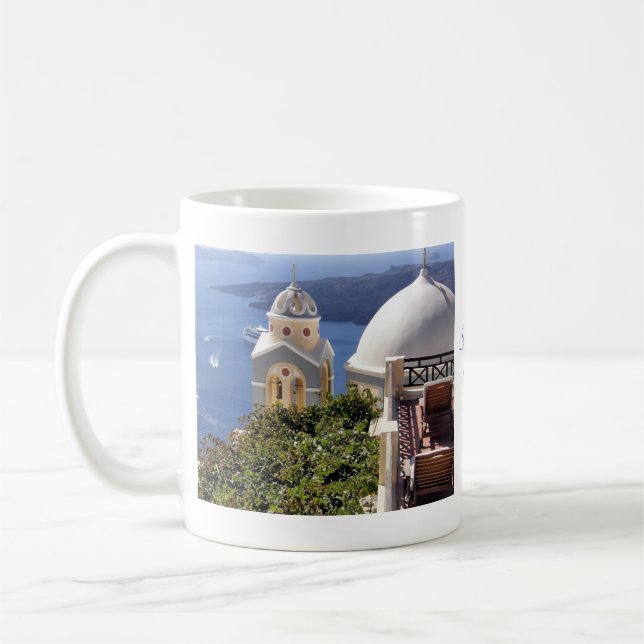 Santorini, Greece Coffee Mug (Left)
