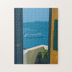 Santorini, Greece cruise ship Jigsaw Puzzle